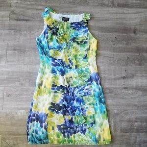 Adrianna Papell size 4 floral sleeveless dress